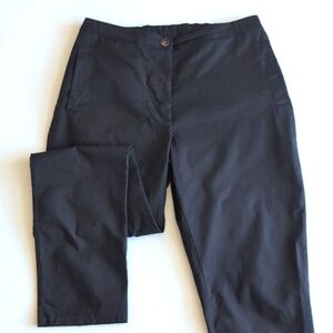 H+ Hannoh Wessel Soft Black Cropped Slim Leg Lightweight Trouser Women's Si…